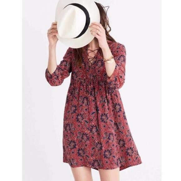 Madewell Dresses & Skirts - ✨HP✨NEW Madewell 100% Silk Babydoll Dress